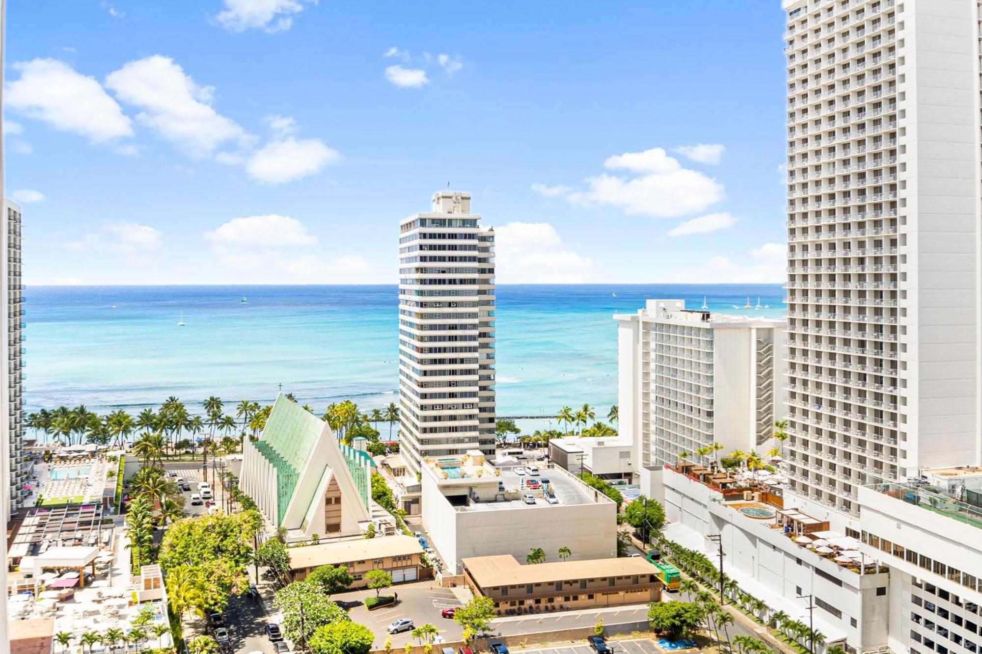 Great Ocean View Condo, Near Beach With Free Parking! Honolulu Zewnętrze zdjęcie